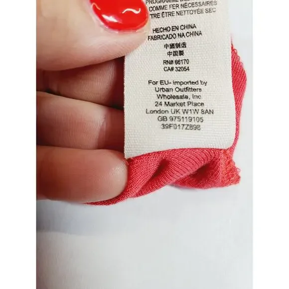 Free People Womens Small Red To The Point Lace Accent‎ Dress Party Festival Mini - Picture 10 of 16